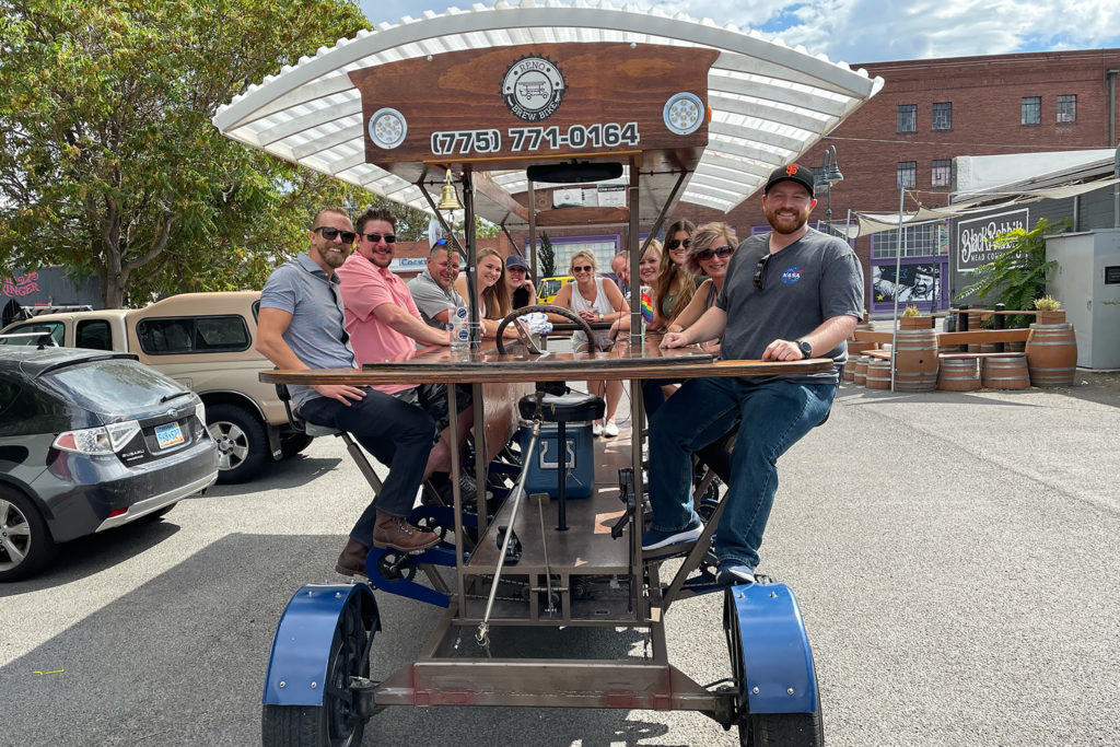 A Reno Brew Bike whole bike reservation