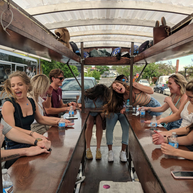 Blog Post 3 photo 3 Brew Bike birthday party with some under 21 attendees