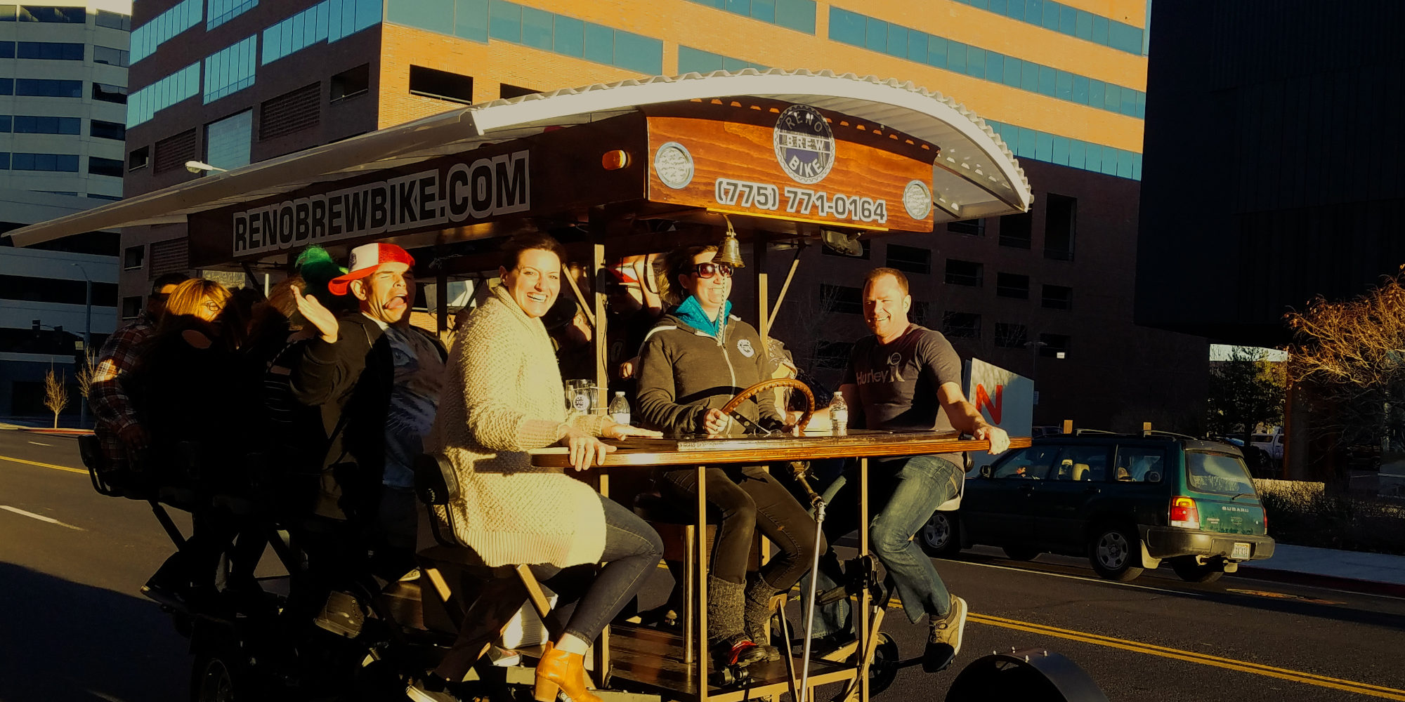 Brew Bike tour in fall